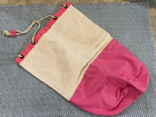 Laundry bag with custom embroidery