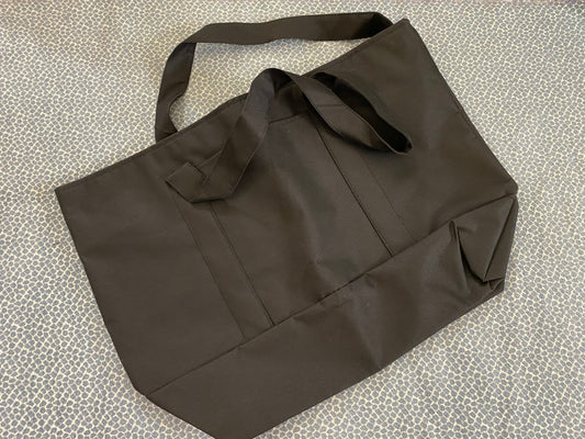 Large bag with custom embroidery